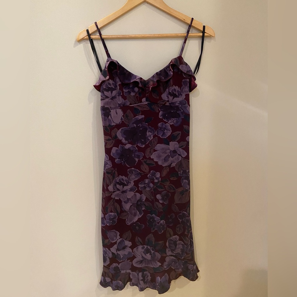 Y2K midi ruffle dress